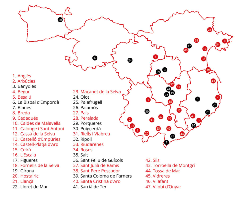 47 municipis gironins 