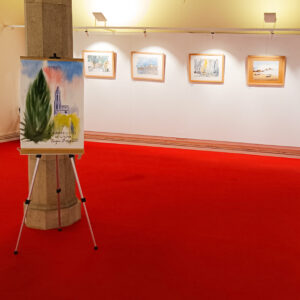 L’Agrupació d’Aquarel·listes de Girona exposa 20 obres de diferents autors durant l’Exposició Fires de Girona
